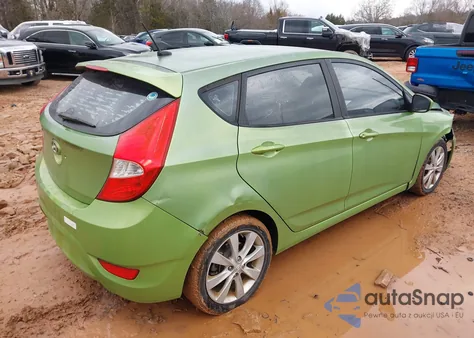2012 Hyundai Accent Se из США, поврежденный, VIN KMHCU5AE8CU022927